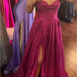 Fuchsia Ballgown Dress